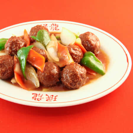 肉団子の甘酢あんかけ | 吹田で老舗中華料理のテイクアウト・デリバリーなら中華料理店珉龍吹田本店