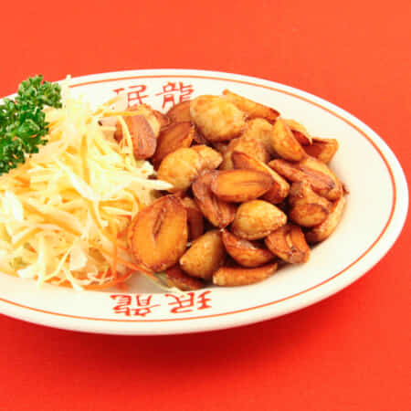 にんにくの唐揚げ | 吹田で老舗中華料理のテイクアウト・デリバリーなら中華料理店珉龍吹田本店
